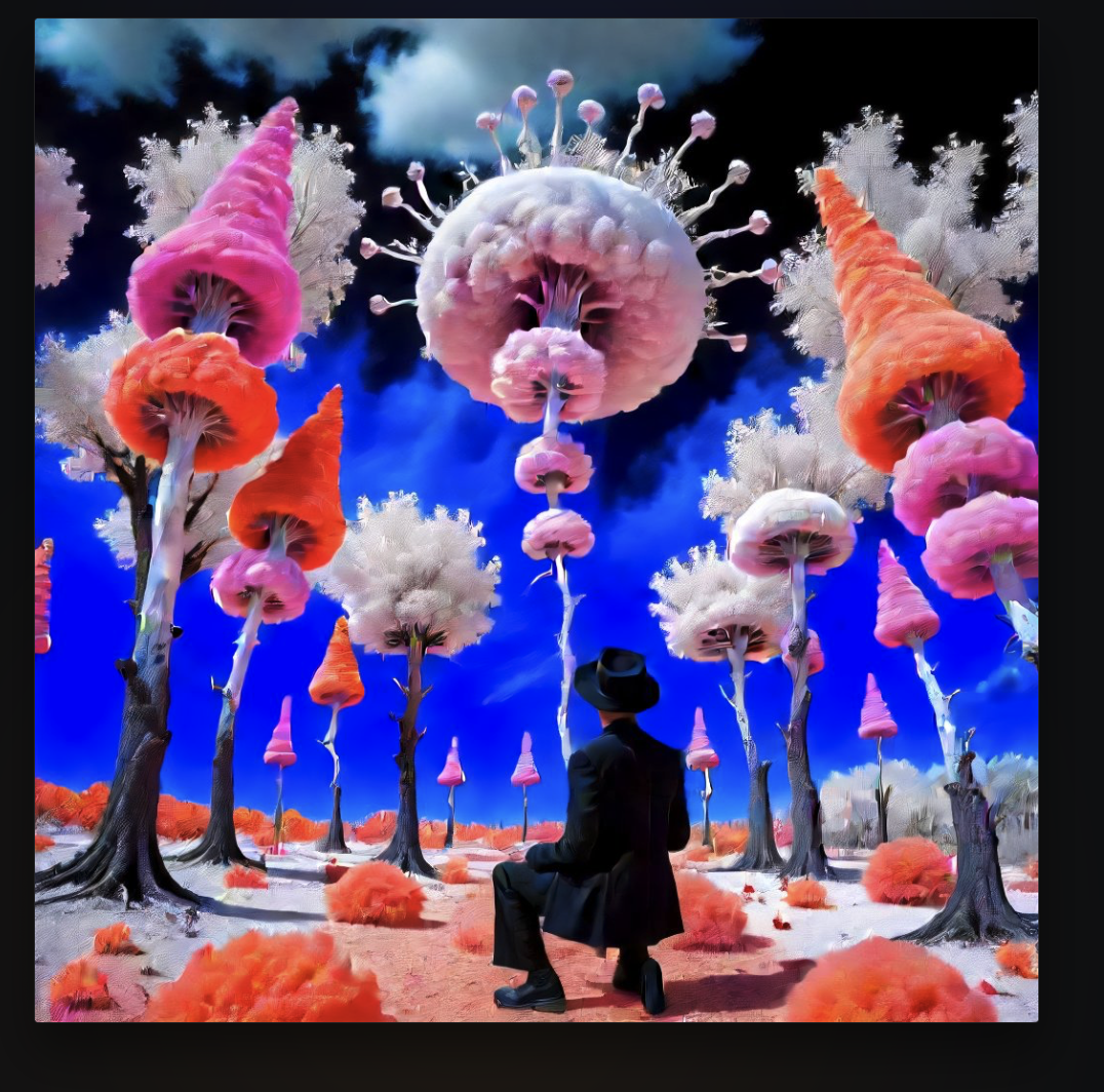 SD-SPIF generated surreal installation scene